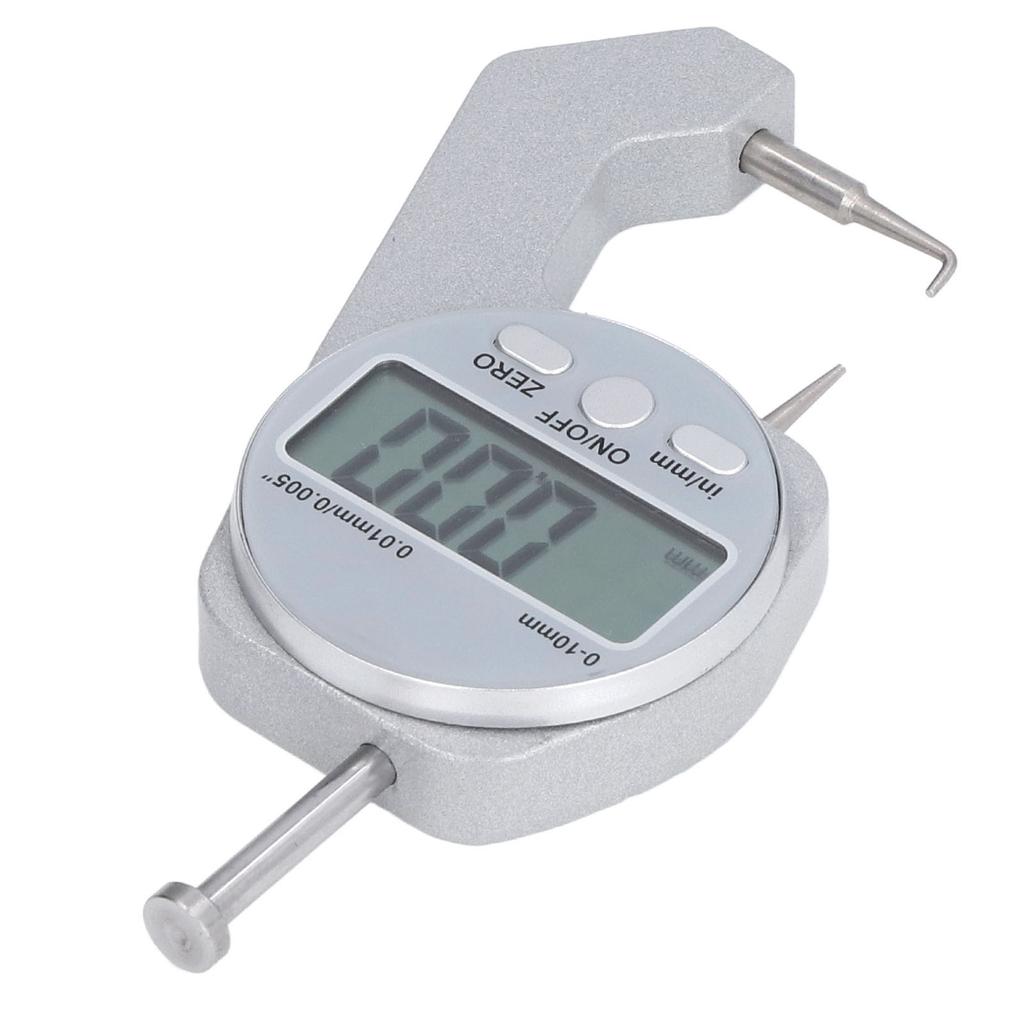 Thickness Gauge 0‑10MM Range LCD Screen Digital Display Curved Tip Mini Thickness Gauge