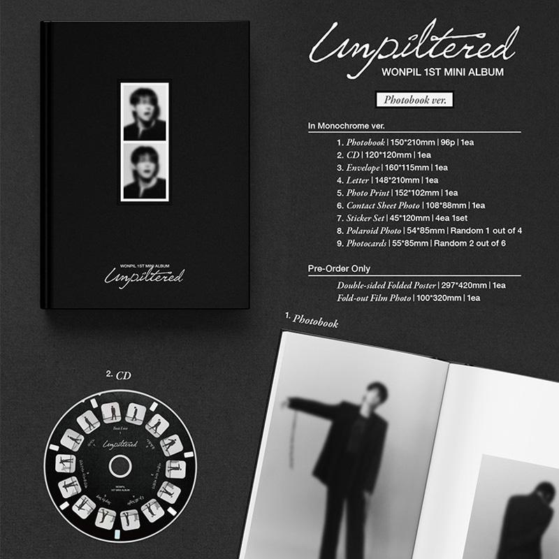 WONPIL (DAY6) – Filtrelenmemiş Fotoğraf Kitabı Sürümü