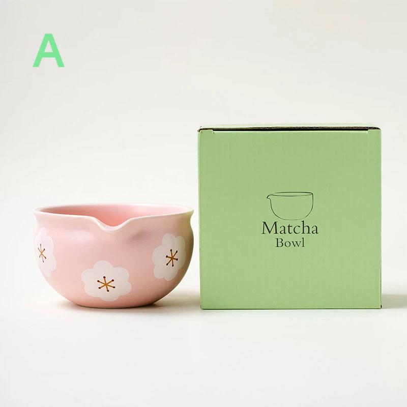 1/2 Adet Seramik Matcha Kasesi, Sakura Japon Tarzı Matcha Kasesi Sanatsal Seramik Çay Seremonisi Kasesi Matcha İçin Salata Kasesi
