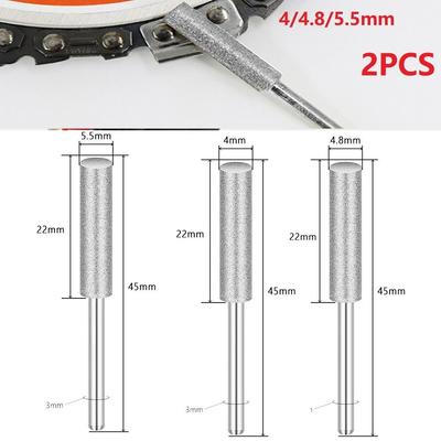 2PCS Diamond Chainsaw Sharpener For Sharpening Chain Saw Teeth