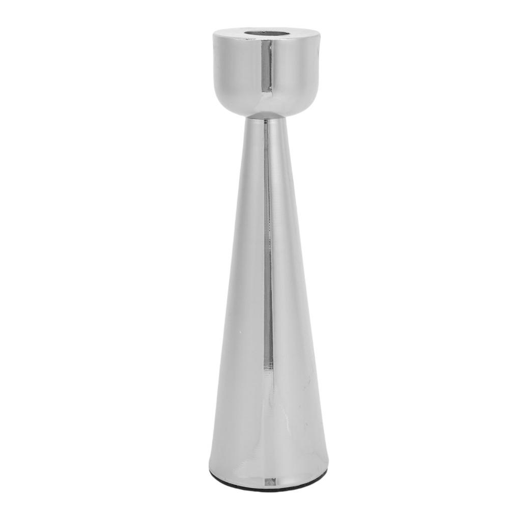 Gold Sliver Non Slip Base Candlestick Tabletop Wax Catching Candle Stand Restaurant Table Layout