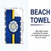 Leeds United Print Beach Towel, Large Soft Quick Dry Towel for Beach Camping Swimming