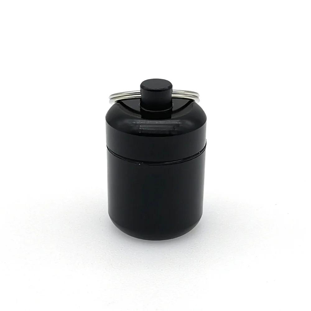 Aluminum Alloy Pill Keychain Holder Small Pill Box Pill Case Waterproof Pill Organizer Stonego Portable Pill Holder Keychain