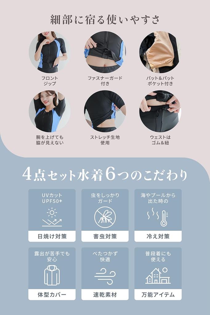 COTARON and Competition Includes Leggings and Shorts Women's 4-Piece Swimsuit, Fitness, Gym, Swimsuit, (Green, Medium)