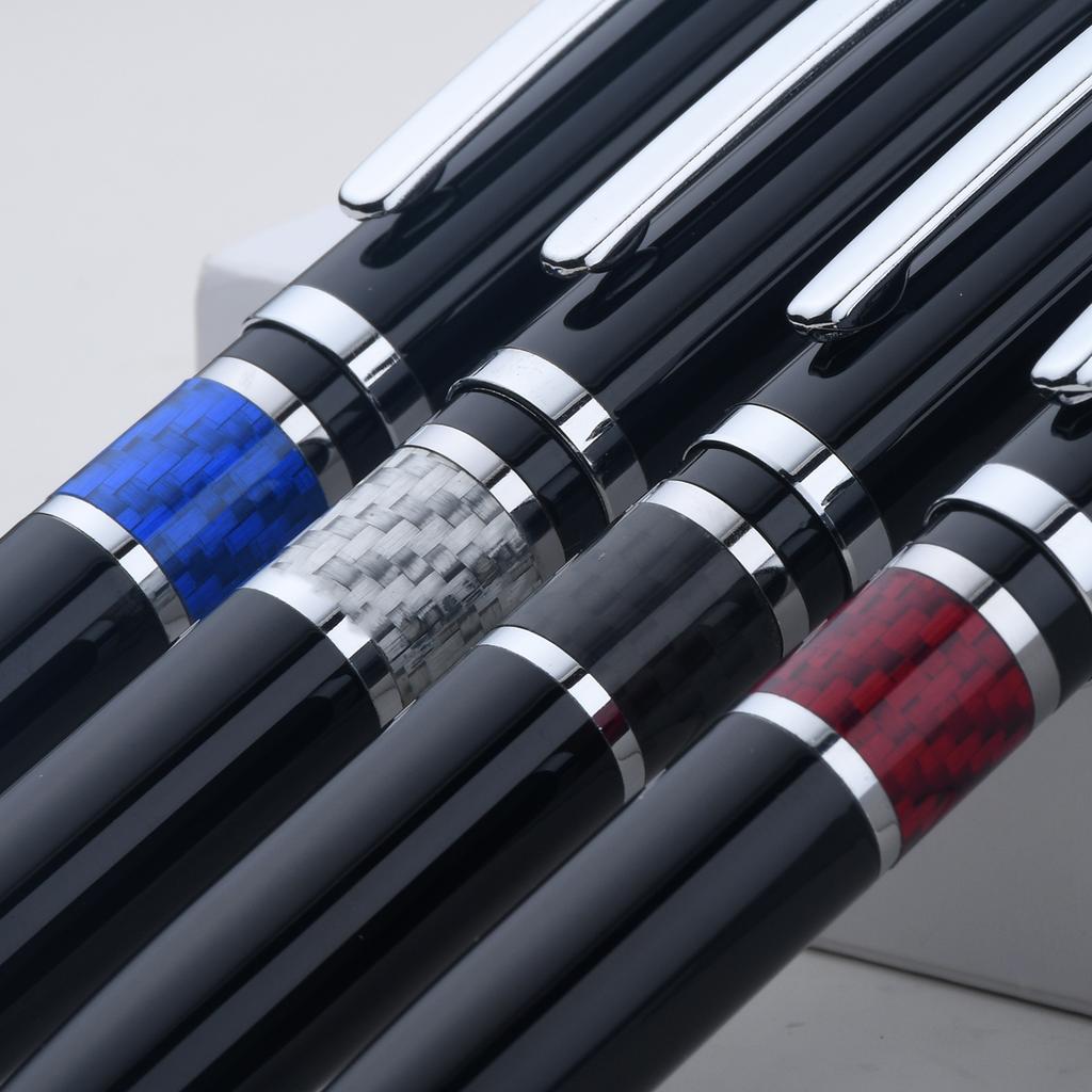 High-End Custom Logo Carbon Fiber Metal Ballpoint Pen Professional ODM Bulk Executive Signature Sports Body Type for