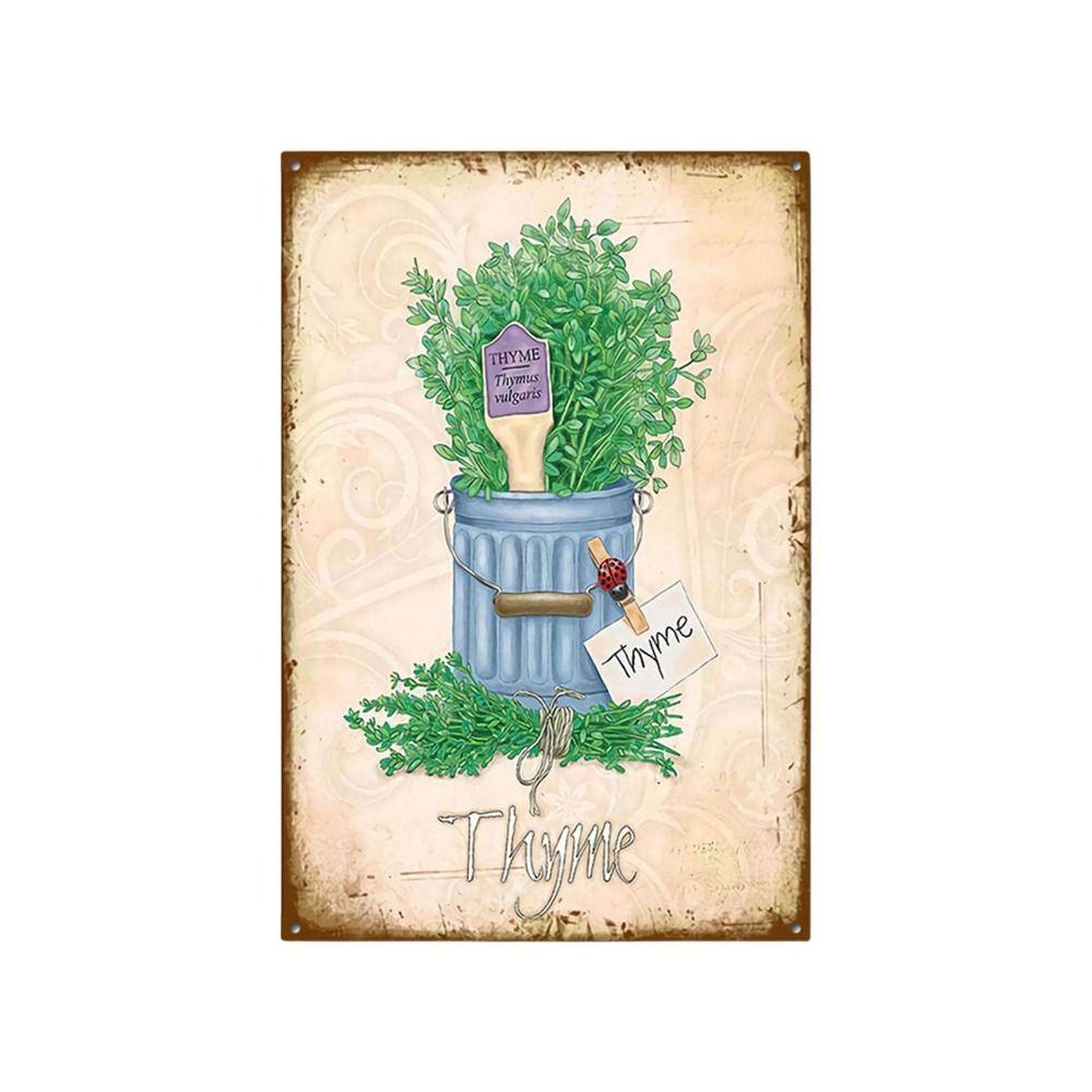 Metal Poster Chicken Easter Eggs Kitchen Decor 20x30cm