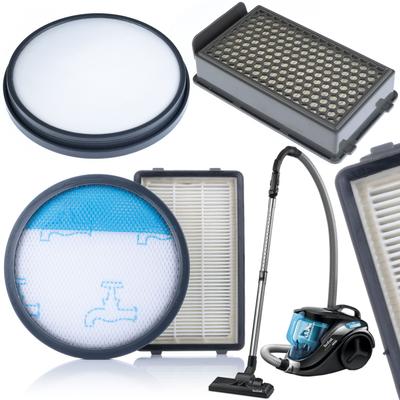Rosfix Filtry Do Odkurzacza Tefal Power Cyclonic RO371 – Zestaw 4 Sztuk | Filtr HEPA 99,95% | Zmywalny Filtr Piankowy