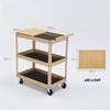 HANDUNYOU 3-Layer Tool Storage Cart