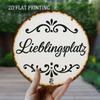 Vintage Floral Metal Sign Rustic Aluminum Wall Decor Lieblingsplatz My Favorite Place for Living Room Front Porch Entryway