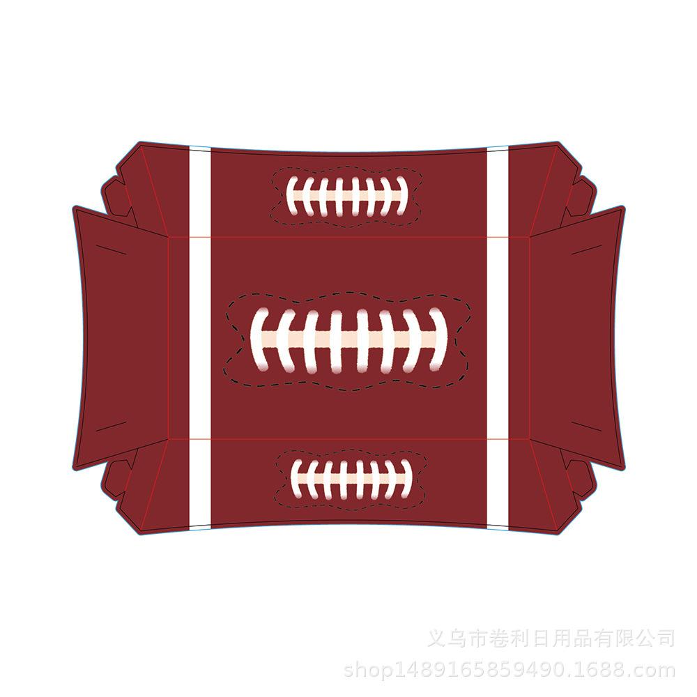 Super Bowl Ball Przybory Imprezowe Piłka Nożna Koszykówka Baseball Impreza Piłkarska Dekoracyjne Sztućce Pudełko na Chipsy