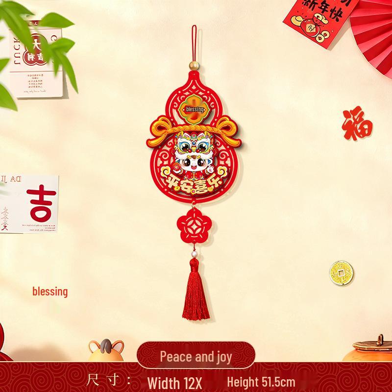 Wisiorek Fu Rok Konia 2026: Nowy Rok Festiwal Wiosny Dekoracja Wisząca na Drzwi