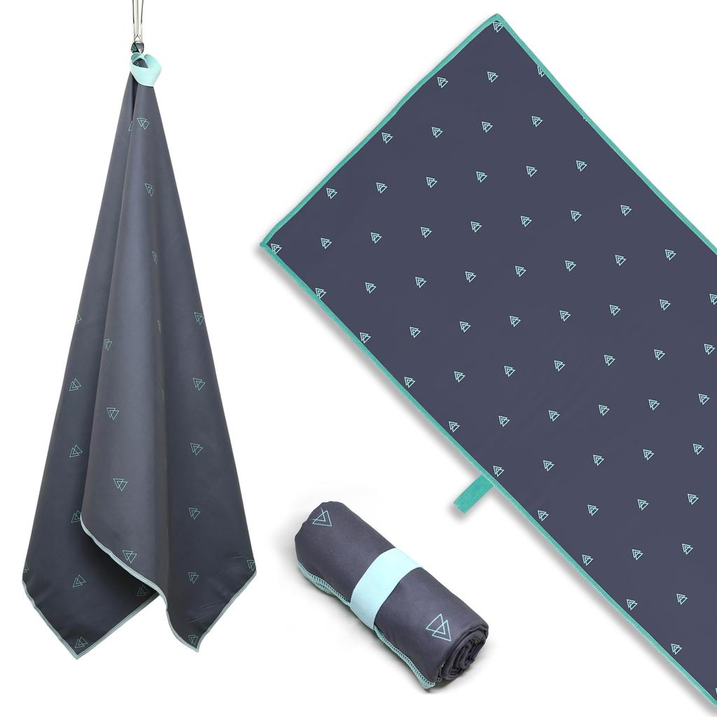 Acteon Multipurpose Towel, Ultralight, Compact, Antibacterial Microfiber, Super Absorbent, Quick Drying (Sports, Travel, Beach, Pool, Camping, Gym, Ba