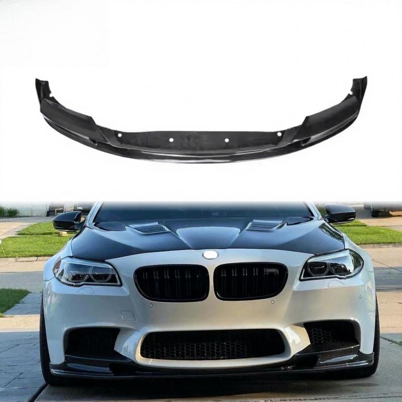 Auto Parts 3D Carbon Fiber Front Lip Spoiler Kit Aerodynamic Mod Parts Fit 5 Series M Sport M Tech M5 F10 2010-2016
