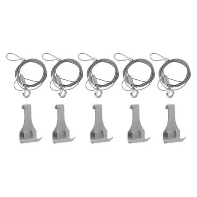 5 Τμχ Ρυθμιζόμενο Κιτ Σύρματος Κρεμάσματος Εικόνων Ανοξείδωτο Ατσάλι Υψηλής Αντοχής Κιτ Σύρματος Κρεμάσματος Εικόνων με