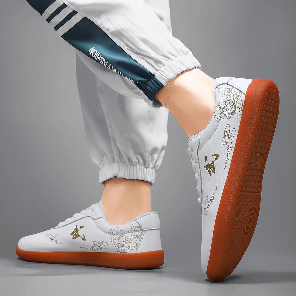 Pantofi Tai Chi Bărbați Femei Sport Exterior Femeie Mers Adidași Kung Fu Alb Bărbat Talpă Moale Pantofi Wushu Arte Marțiale