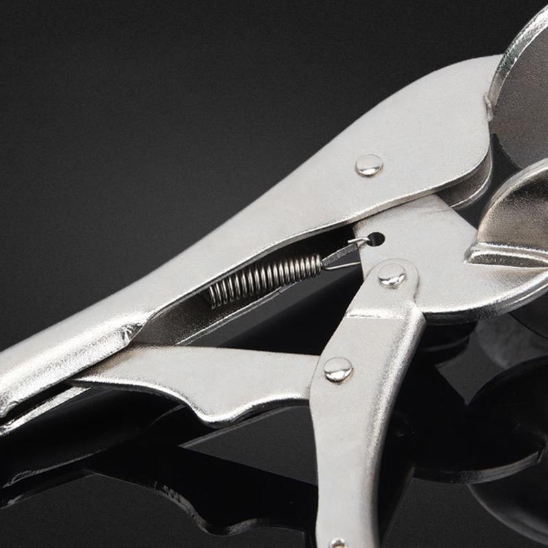 Locking Pliers Adjustable Wear Resistant Flat Head Vise Locking Grip Pliers Multifunction Welding Clamps Hand Tools