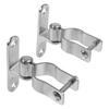 304 Stainless Steel Gate Hinges 2 Pack Smooth Rotating Heavy Duty Hinges for Farm Fence Barn Door Mounting Needs
