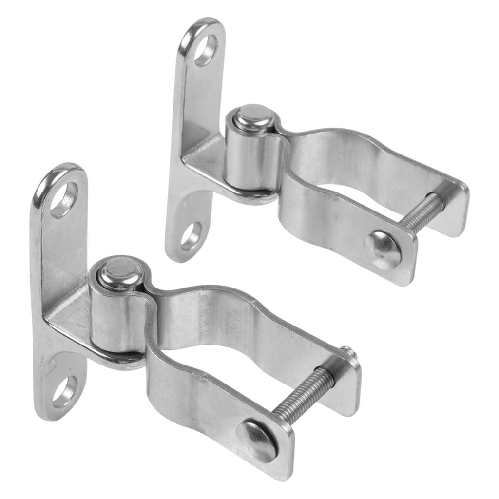 304 Stainless Steel Gate Hinges 2 Pack Smooth Rotating Heavy Duty Hinges for Farm Fence Barn Door Mounting Needs