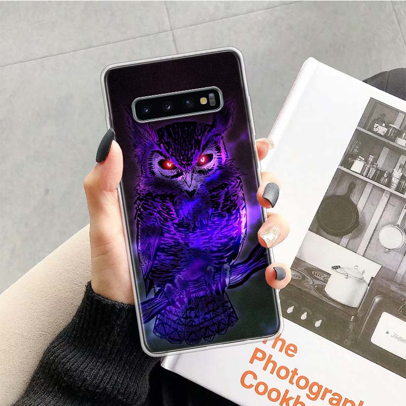 Animal Owl Phone Case For Samsung Galaxy S26 Ultra S23 S24 S25 Edge S20 FE S21 S22 Plus Soft Print Shell Cover Fundas Galaxy S23