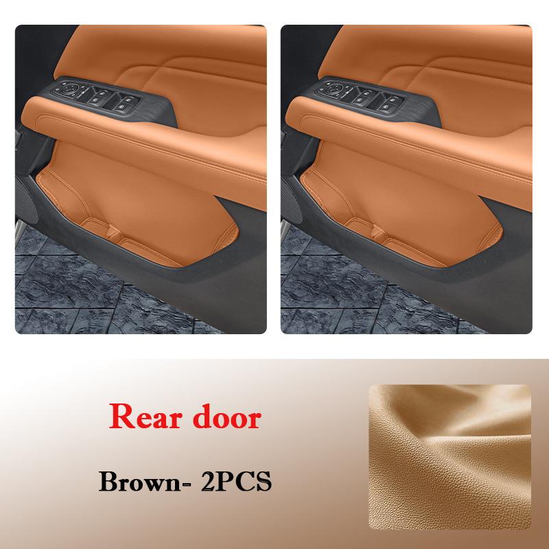 For Haval H9 2026 2026 Car Door Slot Storage Box Leather Protective Pad Cover WaterProof Organize Barrel Interior Accessories