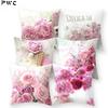1Pcs Rose Flowers Cushion Cover 45*45cm Nordic Style Home Decoration Throw Pillow For Sofa Bed Car Pillow Case