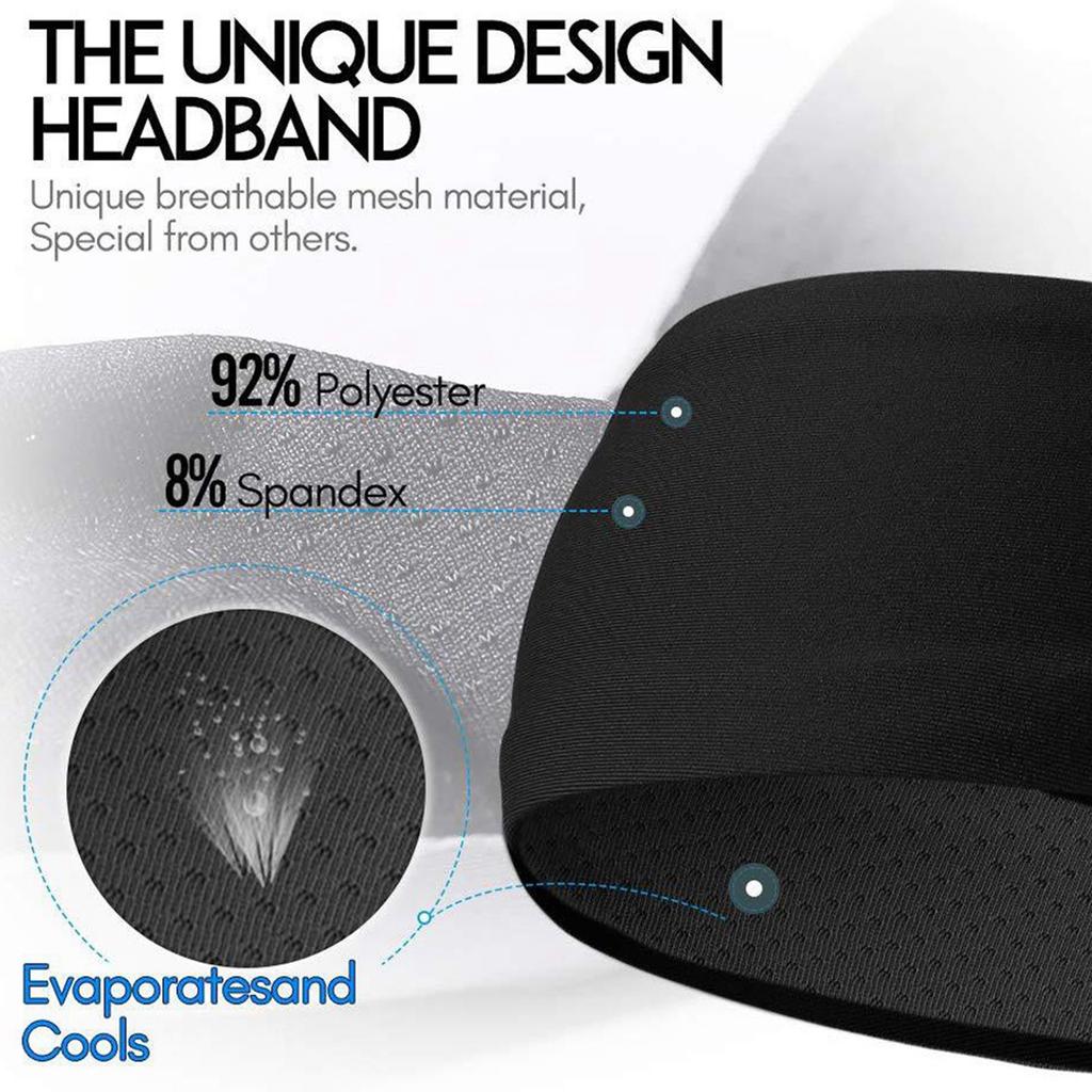 Sport Headband Sweatband Hair Band Anti slip Headwear Elastic Hair Band Athletic Headband