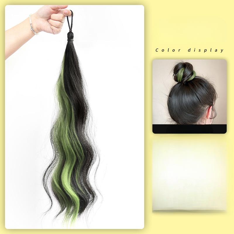 1pcs Wig Braid Dopamine Color Highlight Artificial Wig for Girl and Women DIY Fashionable Hair Styling Kids Headwear Hair Clip