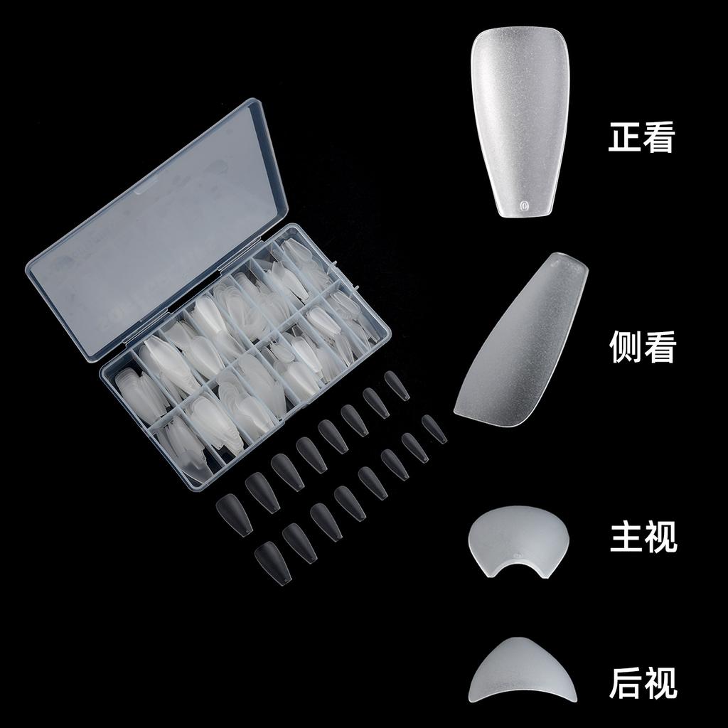 Wearing Nail Pieces Box Matte Transparent Nail Pieces 420 Pieces Manual Wearing Nail Pieces Special for Wearing Nail Pieces