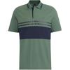 Color Block Striped Polo Shirt Men Tops Oxidized-Green HZ7043-1