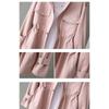 Women Spring Autumn Jacket Loose Oversize  Windbreaker Mid Length Outwear Women All Match Trench Coat