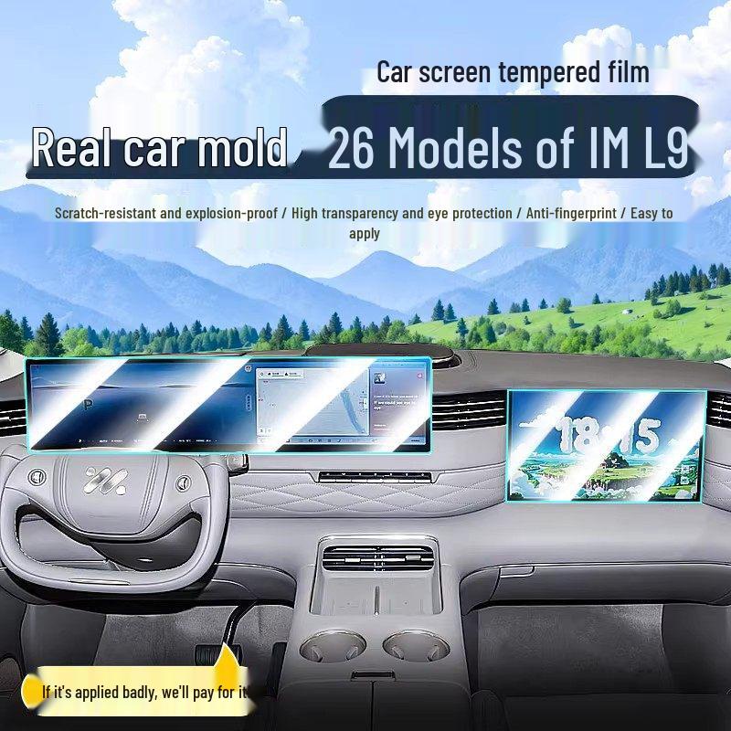 Zhiji LS9 Tempered Glass Screen Protector for 26 Models - Central Control Navigation & Dashboard