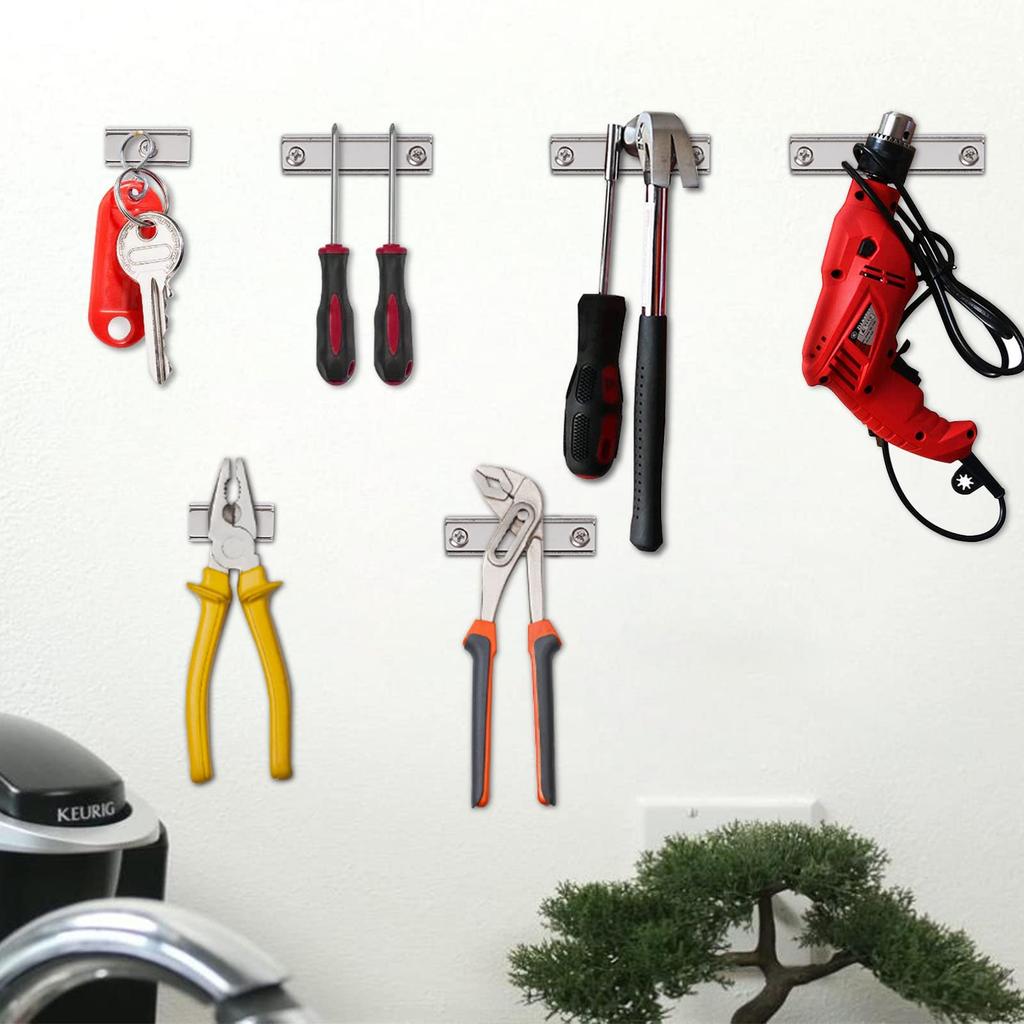 MAGXCENE Super Strong Neodymium Countersunk Screw Rectangular Square for Industrial and Outdoor Wall Mounting 8-Pack Magnets, 40x13.5x5mm, 3.5mm Hole,