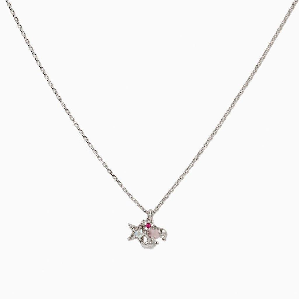 18K Gold Plated Cute Teddy Bear Necklace with Christmas Hat - Trendy Pendant Jewelry