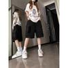 Women's Summer Thin Cargo Shorts 2026 New Loose Casual Wide-Leg Knee-Length Pants