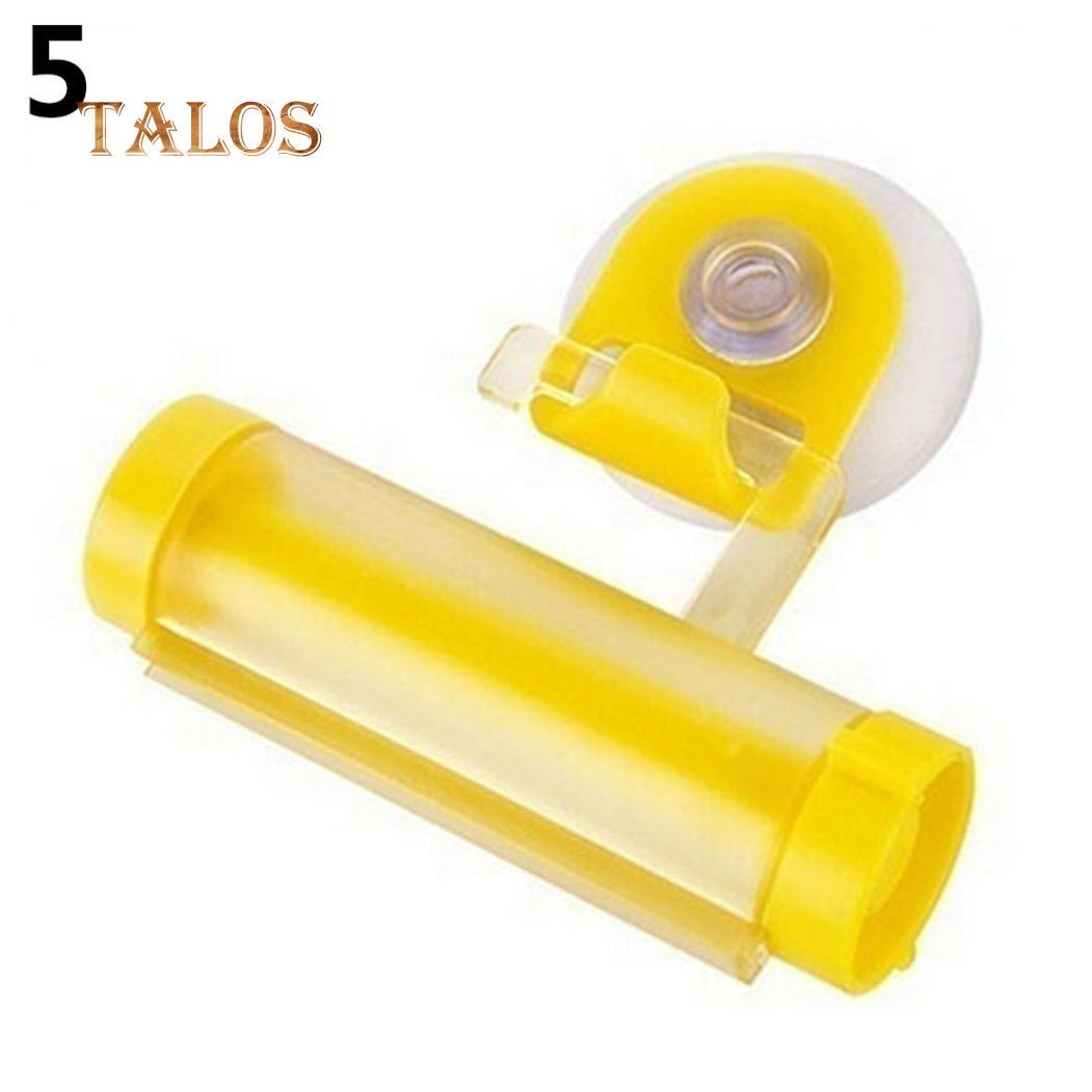 

Talos Tube Squeezer Rolling Holder Зубна паста Easy Dispenser Ванна кімната жовтий