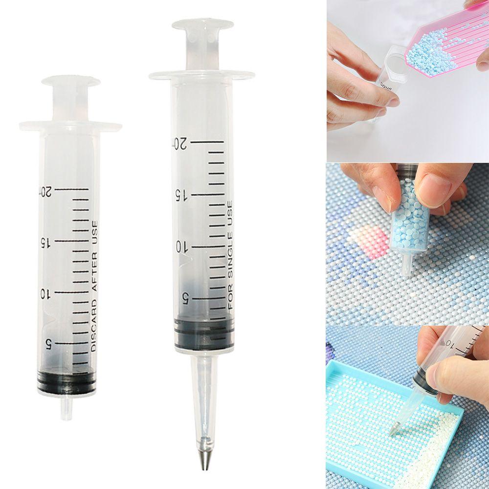 Plastic Syringe Shape Big Pen 5D Diamond Painting Point Drill Pen Storage Drill Tube DIY Craft Embroidery Crafts Cross Stitch