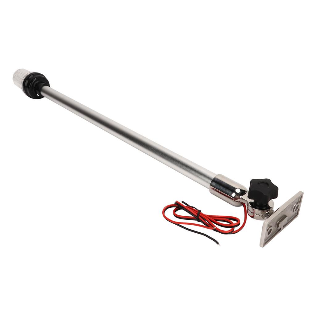 LED Fold Down Boat Stern Light 360 Degrees 22 Inch Boat Navigation Lamp with 316 Stainless Steel Base for Fishing Boats