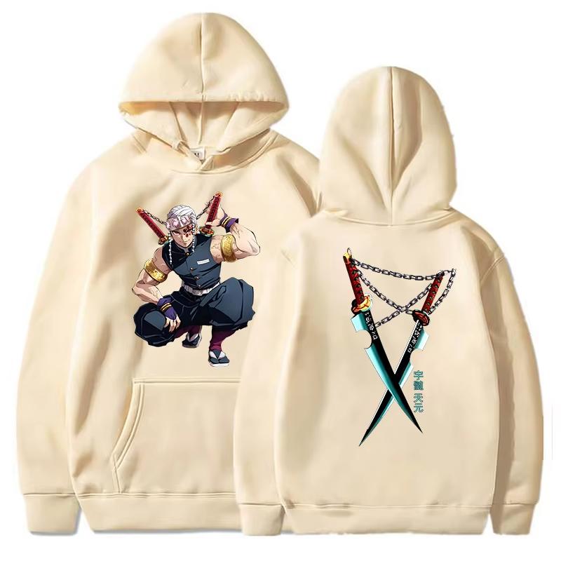 

Anime Uzui Tengen Print Hoodie Sweathshirts Men Women Hooded Pullover Unisex Long Sleeve Hoodie Tops Hoodies XL