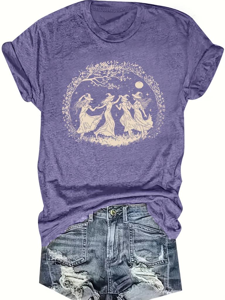 Women's Printed T-shirt, Casual T-shirt