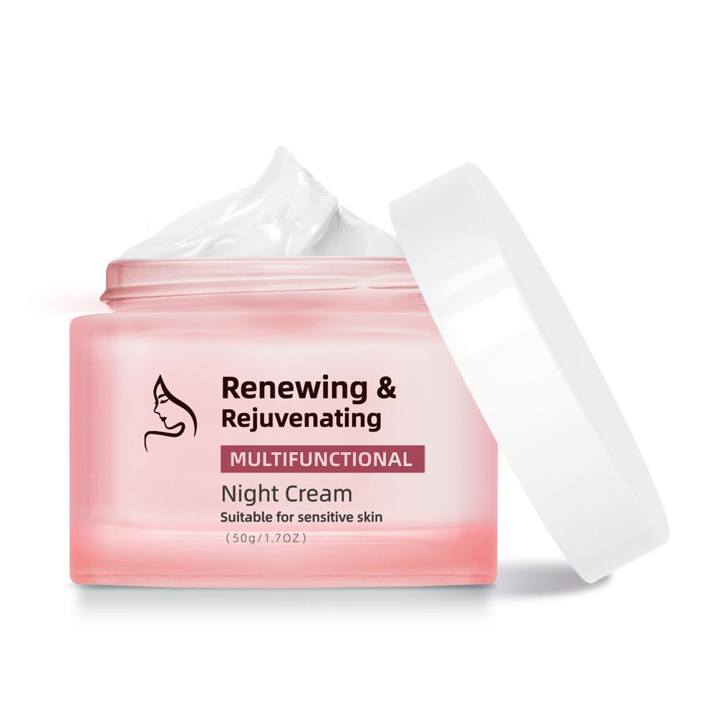Revitalizing Multi-Function Night Cream 50g – Collagen Peptide Anti-Aging Moisturizing Night Cream