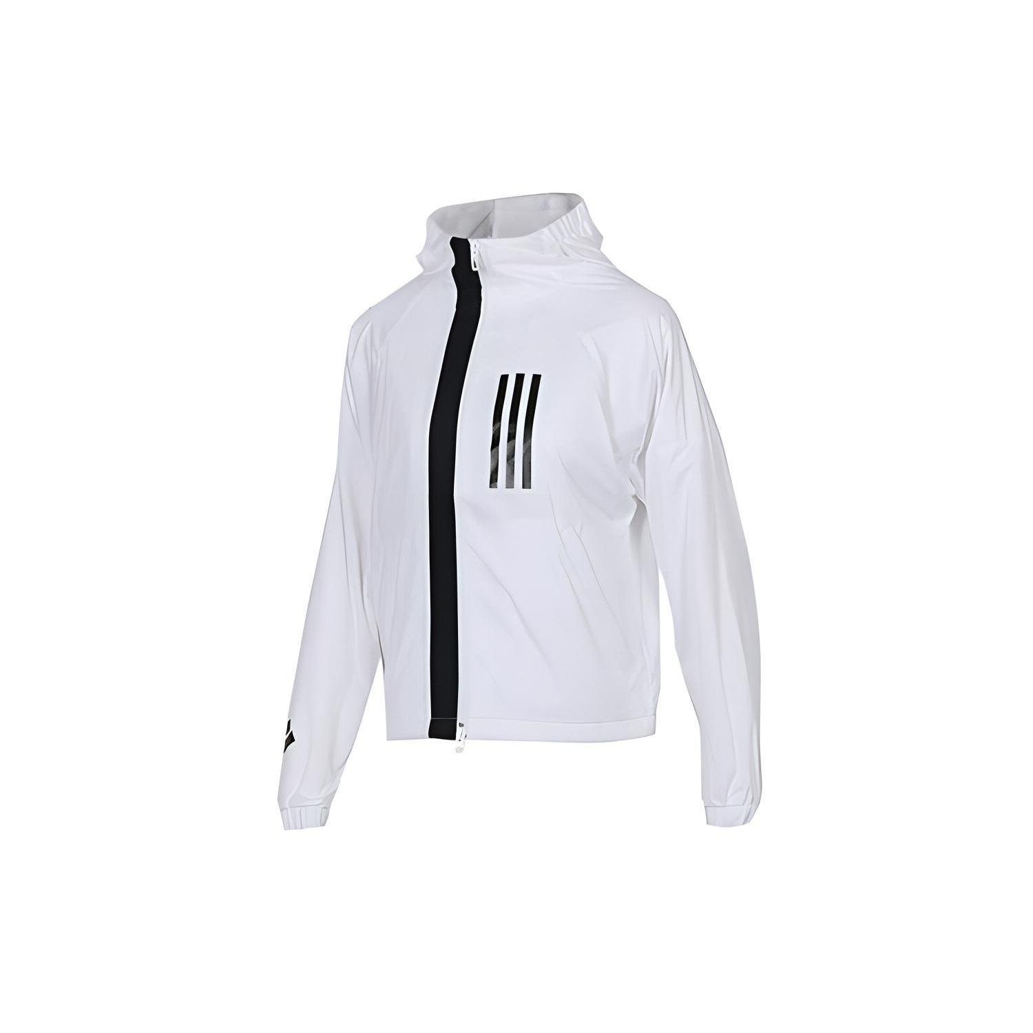 (WMNS) adidas WND JKT FL Sports Stylish Jacket White Women s DZ0033 L
