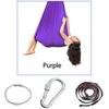 150x280cm Full Set Kids Home Hanging Swing Seat Yoga Fitness Hammock Nylon Elastic Therapy Cuddle Wrap Aerial Yoga