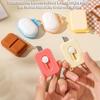 Cutter Box Retractabil Automat cu Breloc Mini Cuțit de Siguranță pentru Deschidere Pachete Desen Animat Portabil Instrument Deschizător Cutii pentru Acasă Birou Călătorii