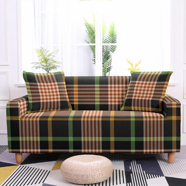 Geometrický potah na pohovku do obývacího pokoje Elastický potah na pohovku Mandala Potisk Stretch Potah Rohový potah na pohovku Křeslo Home Decor