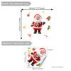 Pine Cone Santa Claus Christmas Wall Sticker Self Adhesive Removable Living Room Bedroom Holiday Decor