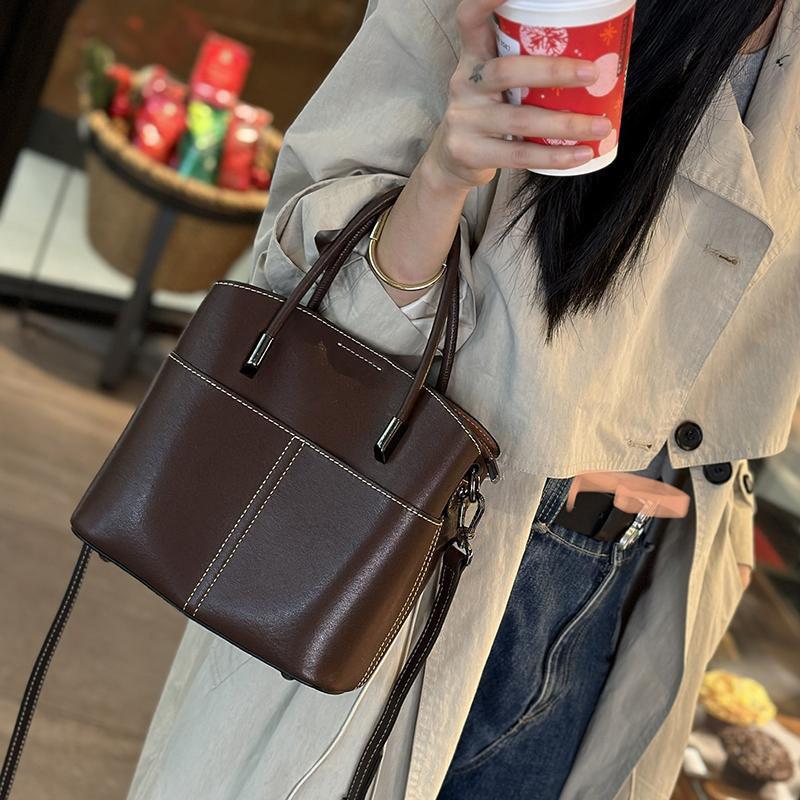 Women s Bag Fashionable Crossbody Bag, Retro Handbag, Single Shoulder Bag кофейный