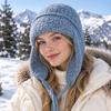 Warm Knitted Wool Hat Windproof Lei Feng Hat Cute Winter Hat  Autumn Winter