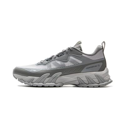 Li Ning CF Suo Xiao Yao Xing V3 Comfortable Fashion Slip Resistant Durable Low Top Hiking Shoes Unisex Hiking Shoes Gray AHTV017-3