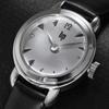 Authorized Dealer Lip Watch Henriette Classic 671619 Silver 18mm Black Leather [LIP] Women's [HENRIETTE]