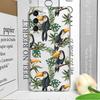 Cartoon Leaves Palm Tree Flowers Bird Phone Case for Samsung Galaxy S25 Ultra S25 Fe S24 S23 FE S22 S21+ S20 Plus 5G Soft Cover